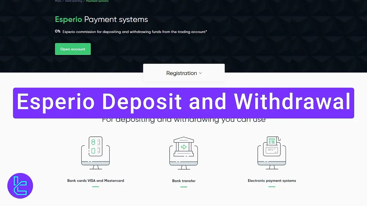 Esperio Deposit and Withdrawal - Tether & Fasapay [5 options] in 2025
