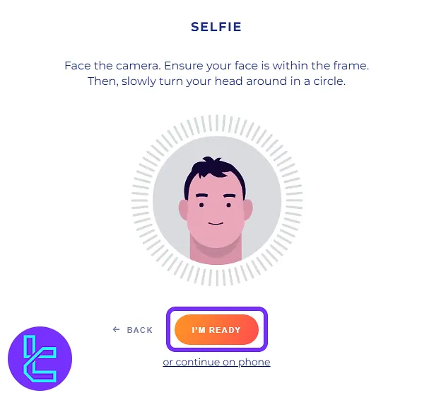breakout live selfie for the identity confirmation process