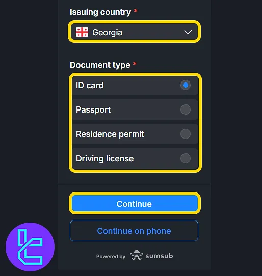 Uploading ID document in the My Funded Futures KYC process