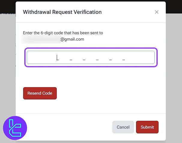 HF Markets ERC20 transfer out Email verification