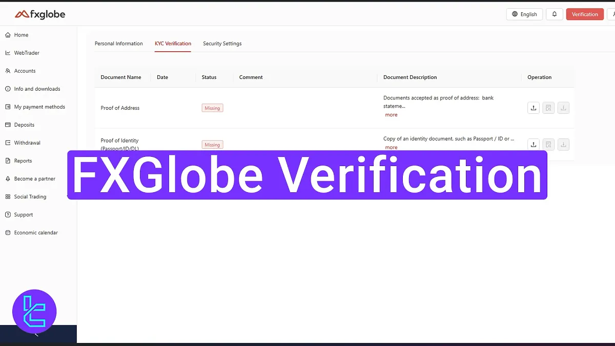 FXGlobe Verification 2025 [Upload POI & POA in 4 Steps]