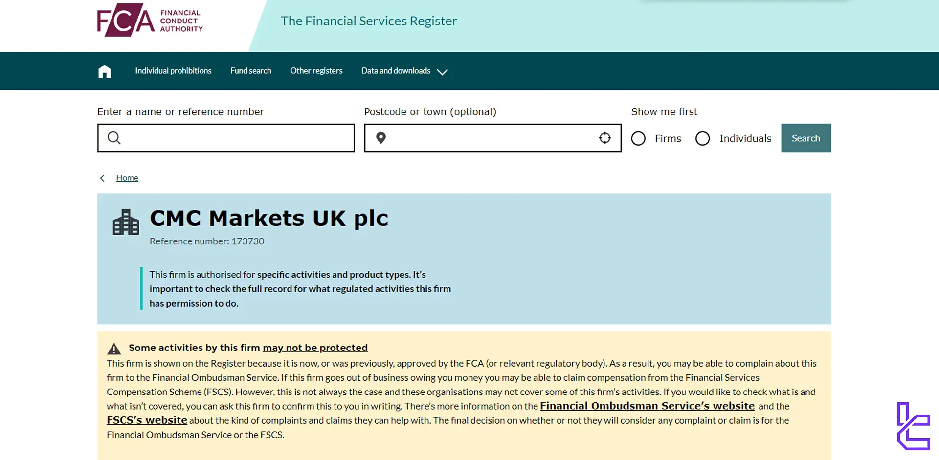 CMC Markets FCA regulation