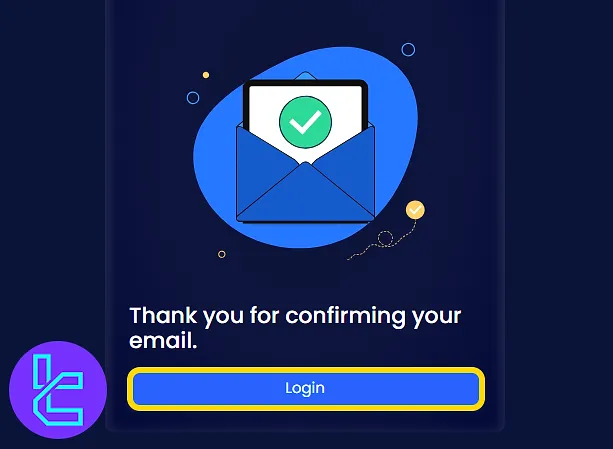 Direct Funded Trader login screen for dashboard access after the sign-up process