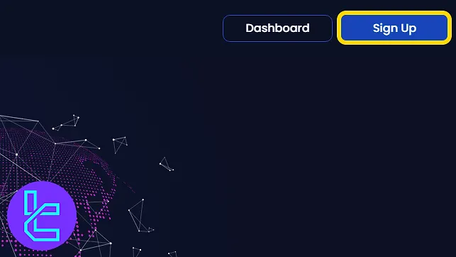 Direct Funded Trader homepage showing the account creation button