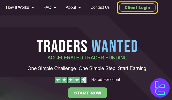 Access the website to begin the Get Funded Now signup