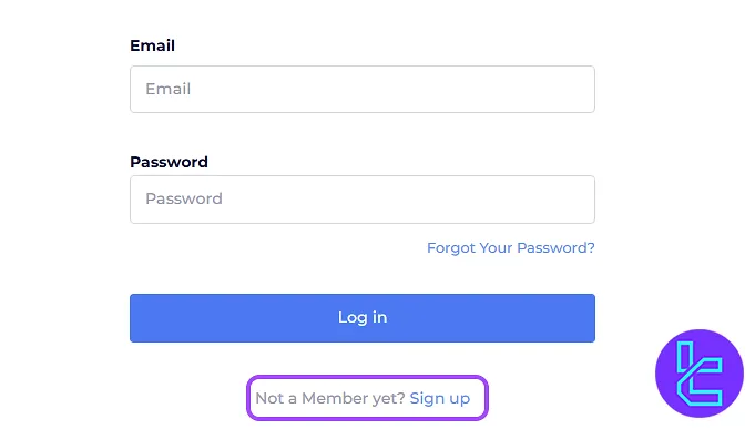 Elites Funding sign up page