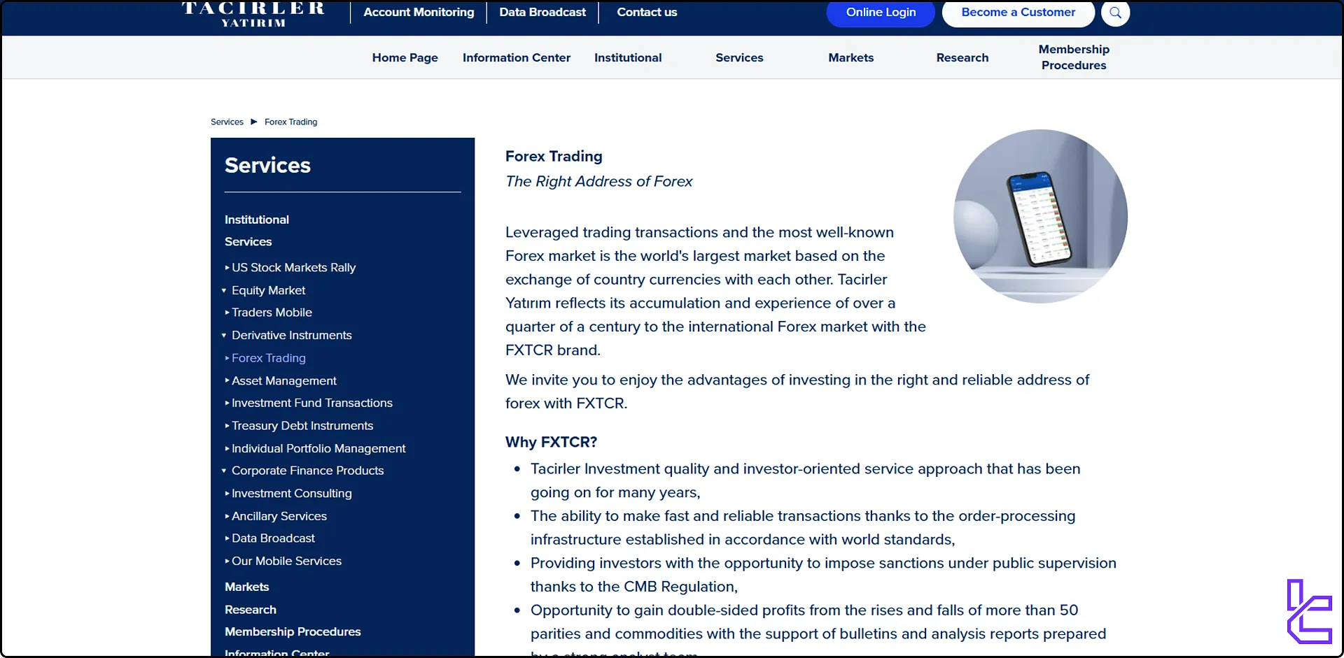 Tacirler Yatırım Forex trading