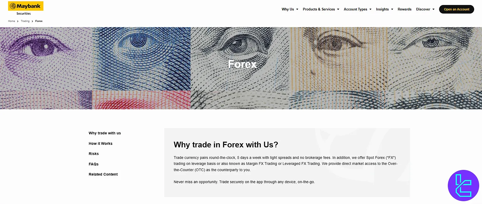 Forex Pairs in Maybank Kim Eng Broker