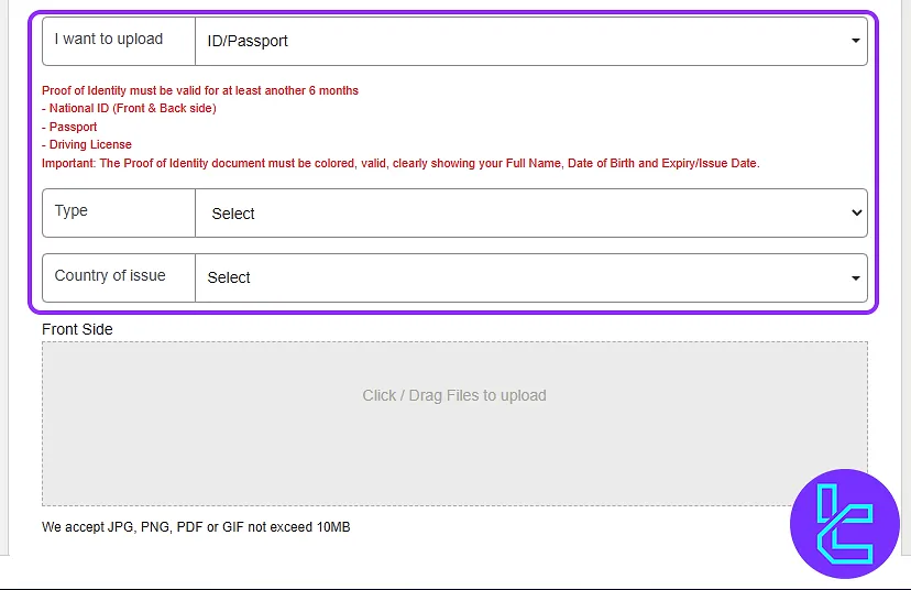 XS.com approval document upload