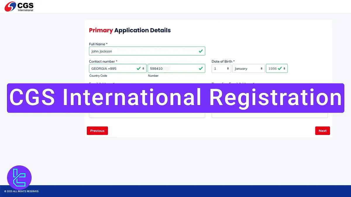 CGS International Registration 2025 [Open an Account in 10 Minutes]