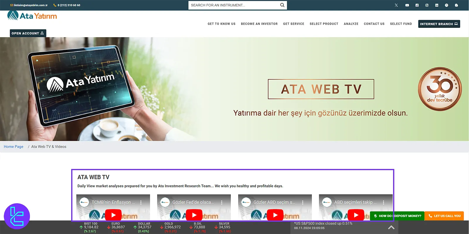 Ata Yatırım Web TV