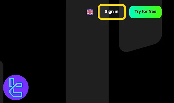 OlympTrade website entry interface button