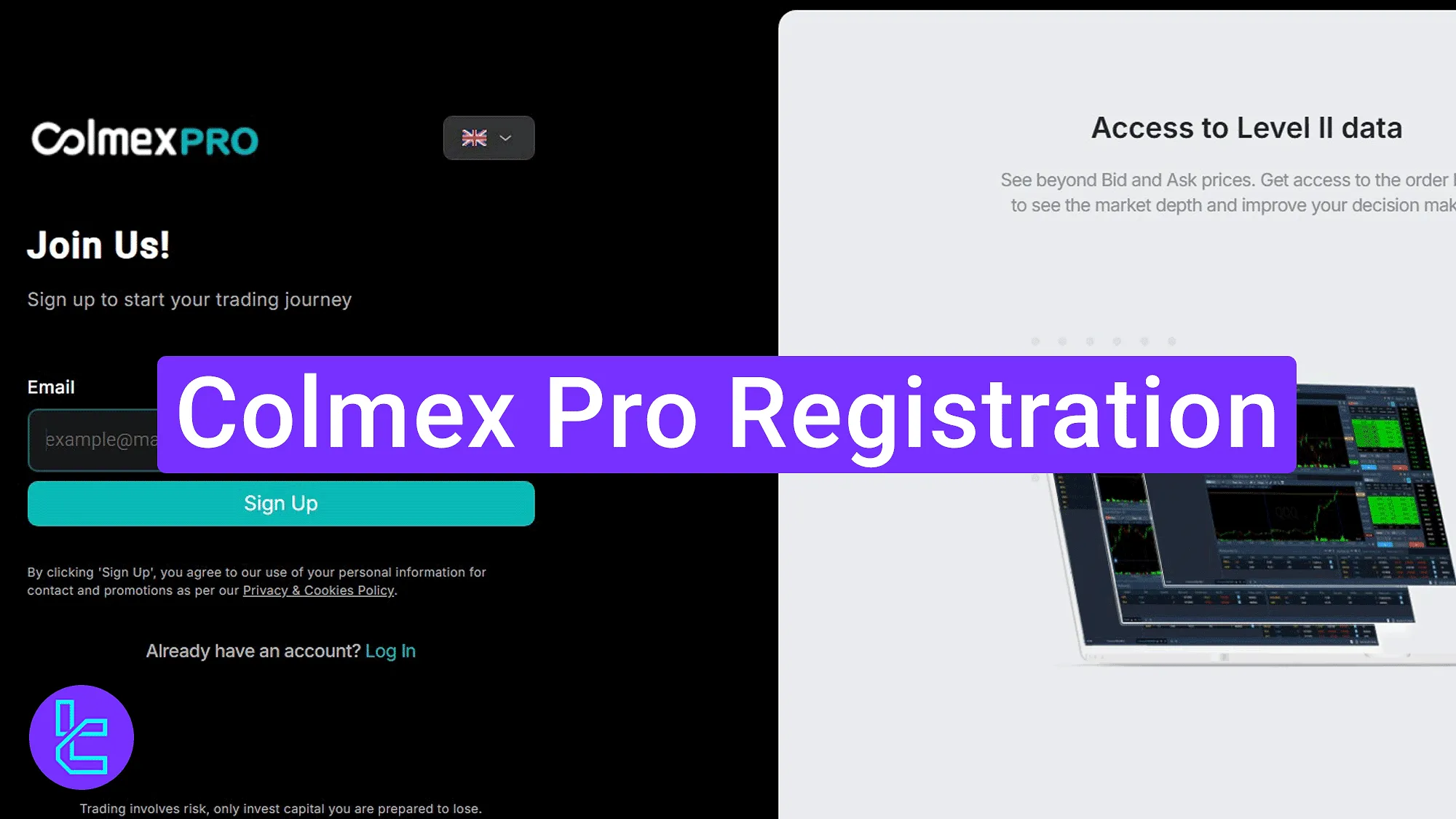 Colmex Pro sign-up process for new traders