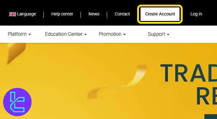 Didimax website showing the account creation button