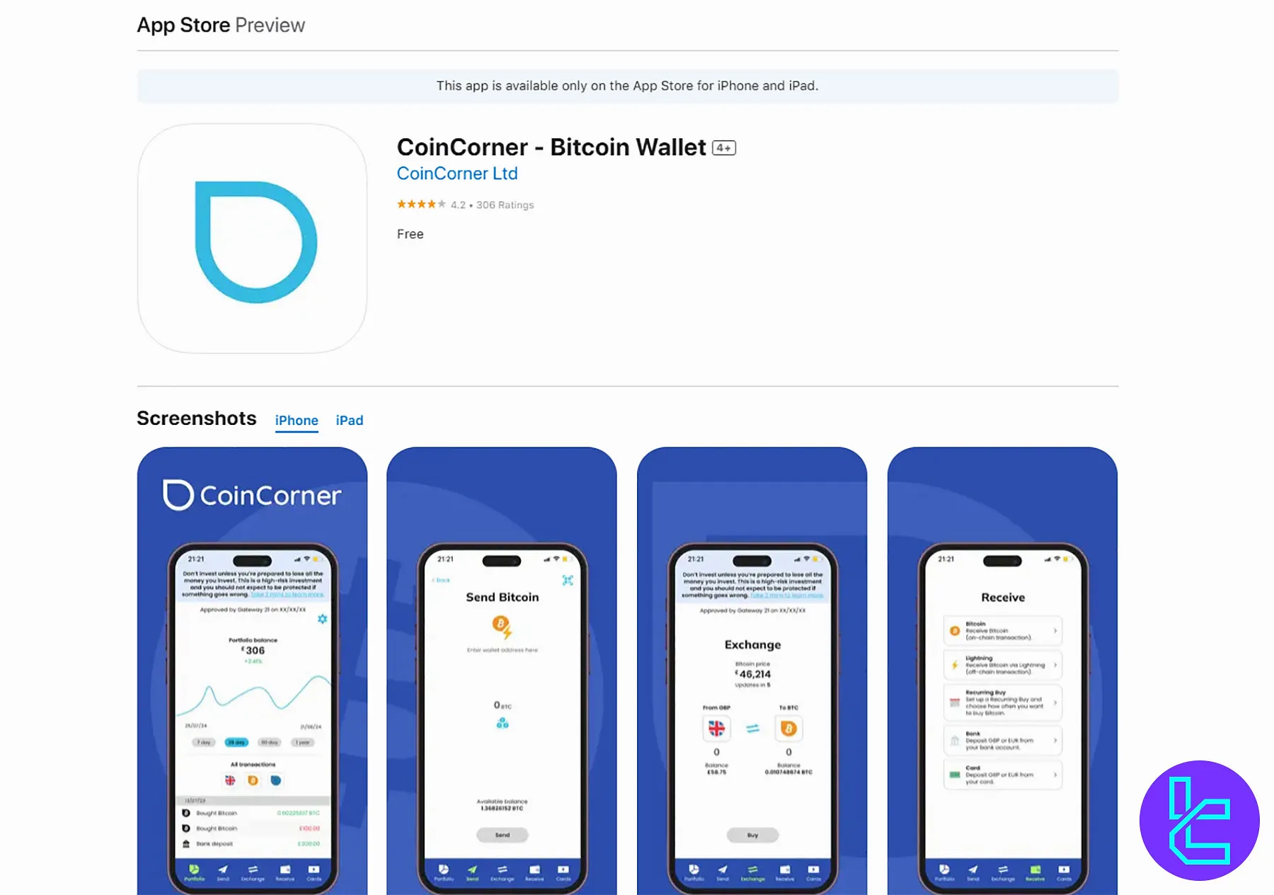 CoinCorner iOS App