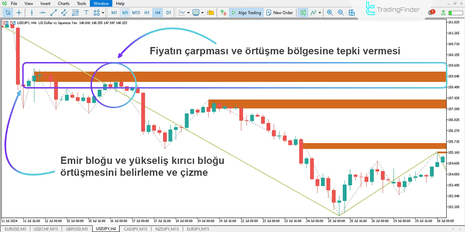 Breaker Block ve Order Block Göstergesi (BB+OB) MetaTrader 5 için İndir - Ücretsiz 2