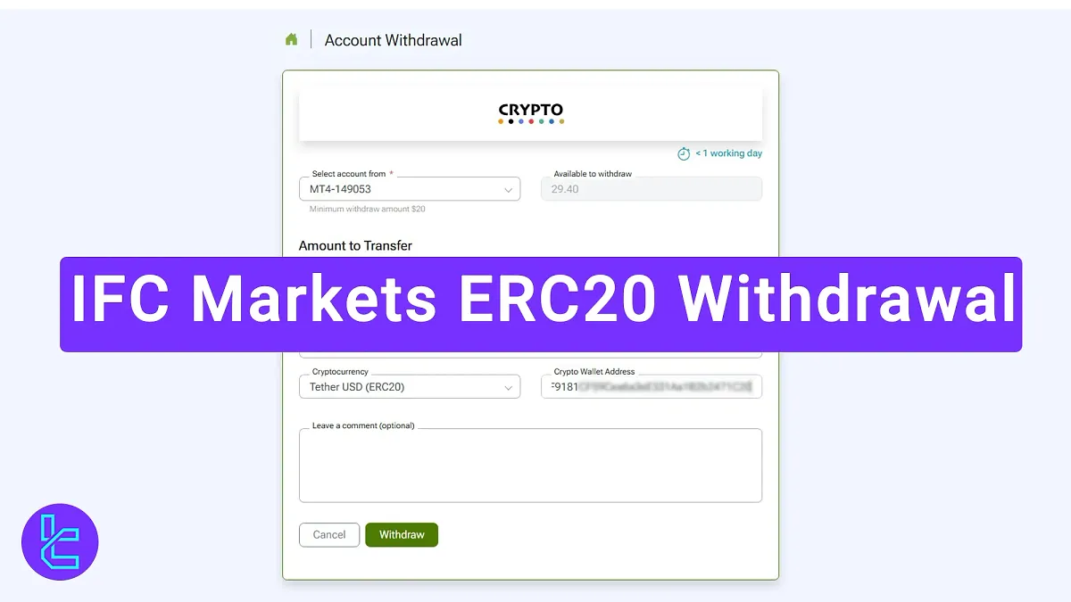 IFC Markets ERC20 Withdrawal 2025 – [$5 Cash-out Commission]