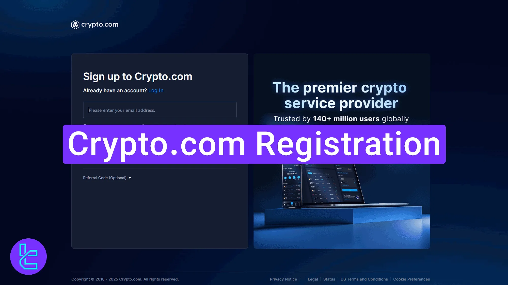 Crypto.com Registration 2025 [3-Step Process with Email and Phone Verification]