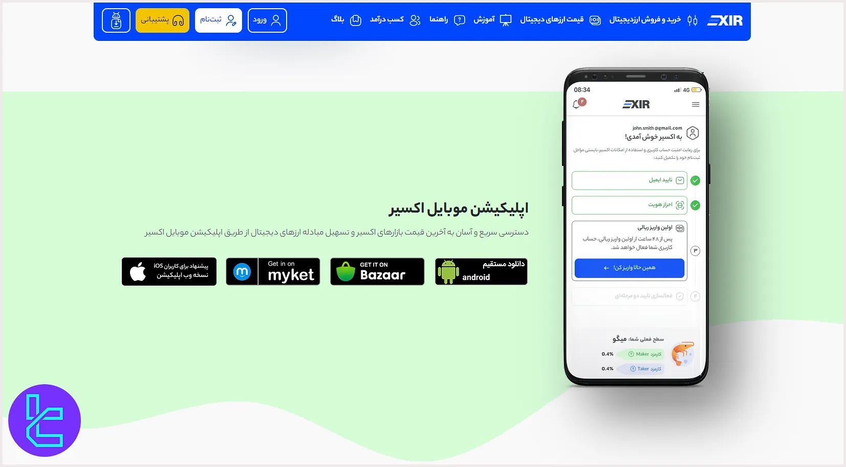 پلتفرمهای معاملاتی صرافی اکسیر