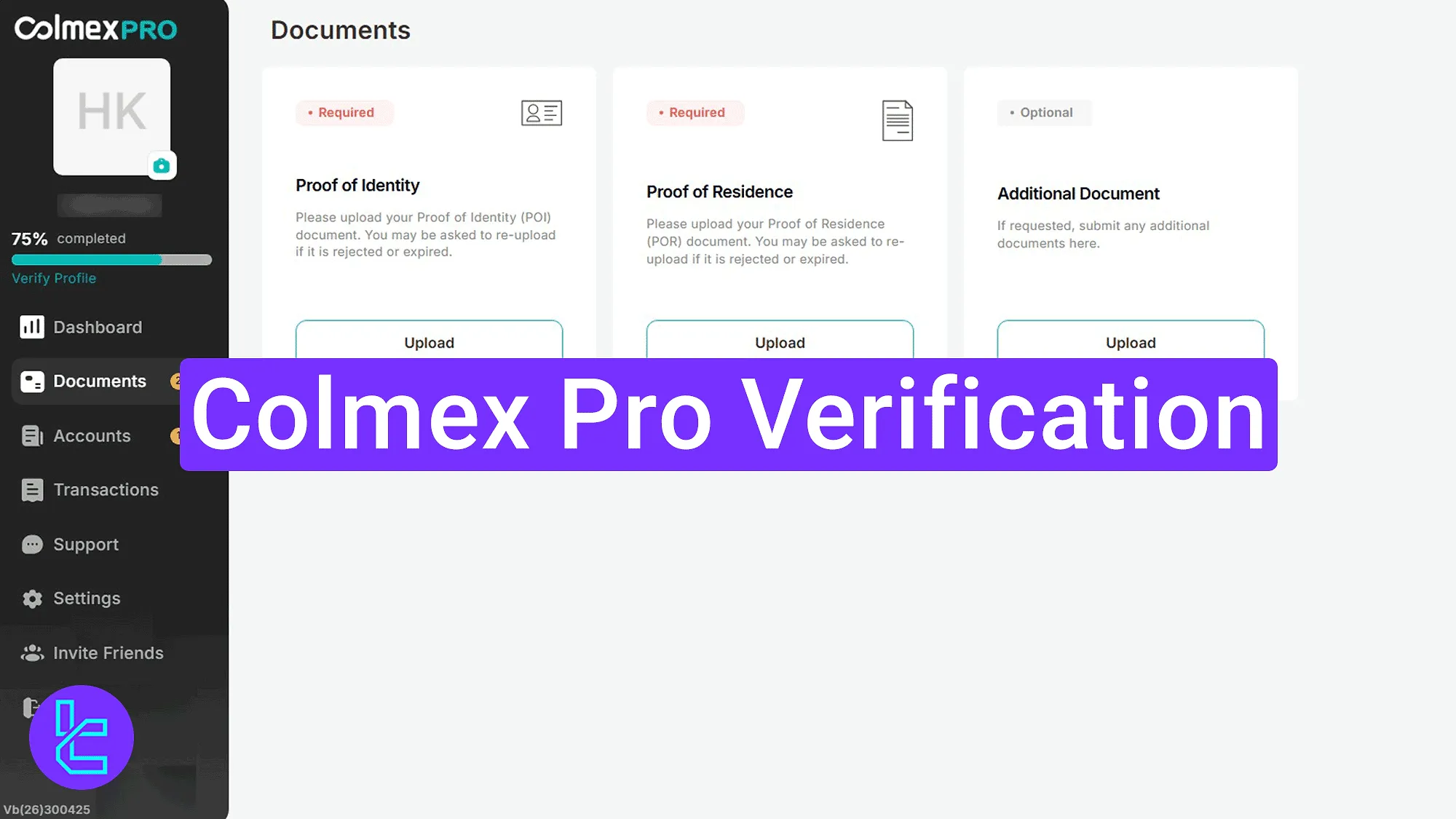 Colmex Pro Verification 2025 [3-Step Process with POI and POA]