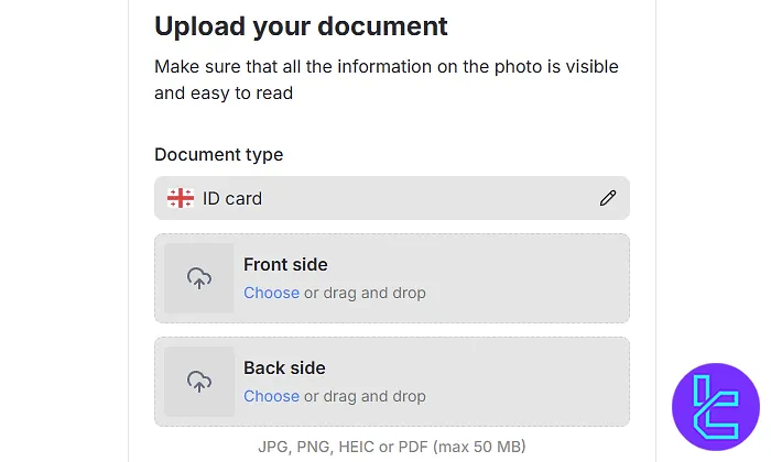 Uploading documents for OQtima KYC approval