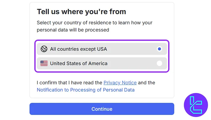 Select US citizenship status for OQtima validation