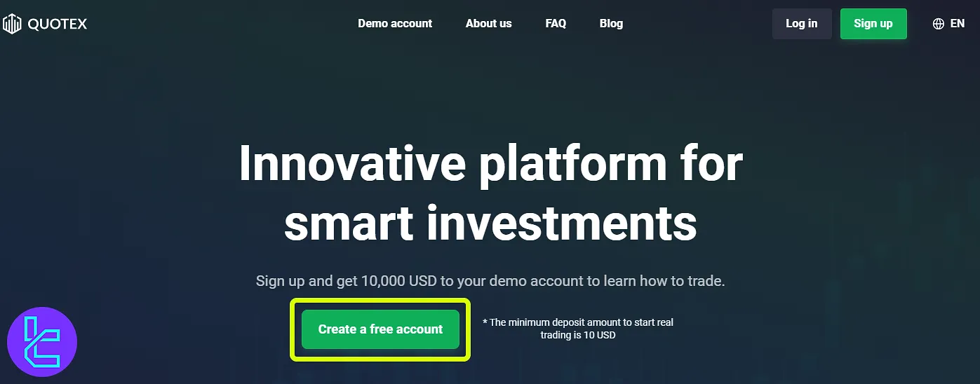 Quotex broker sign-up