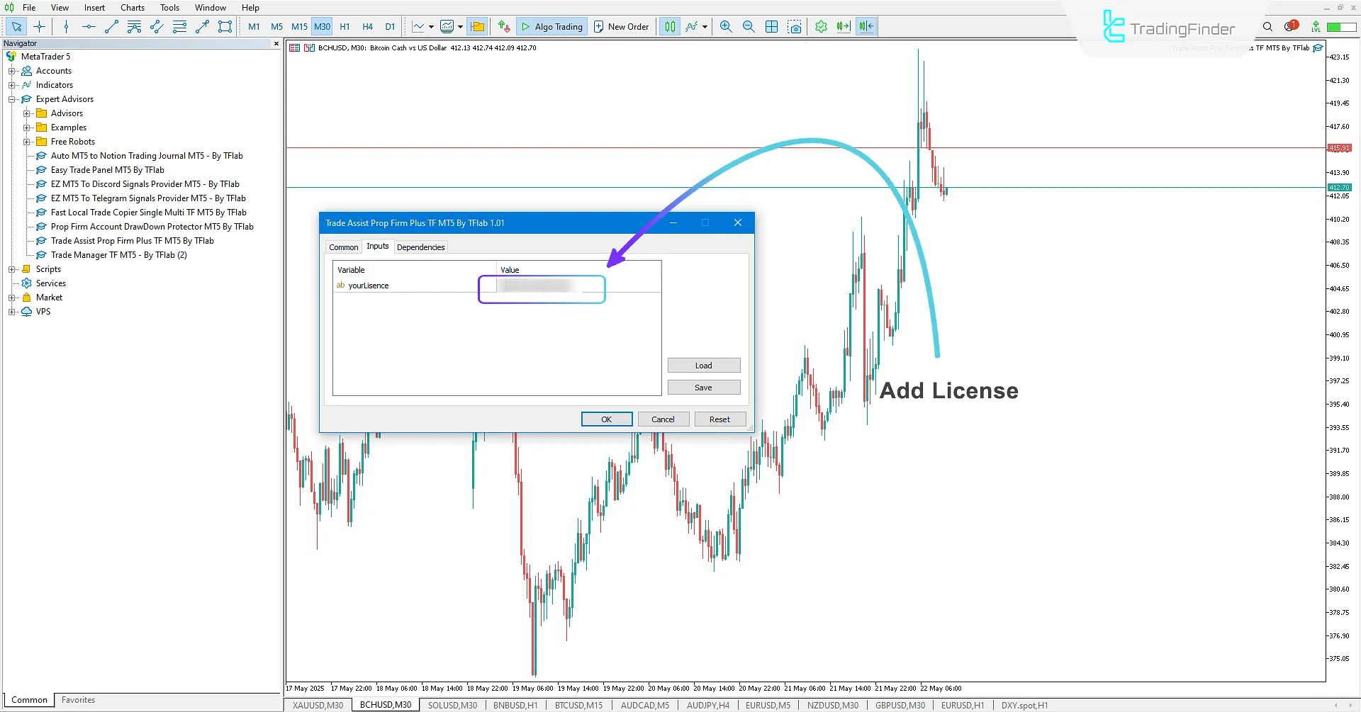 Activating Trade Assist Prop Firm Plus TF Expert