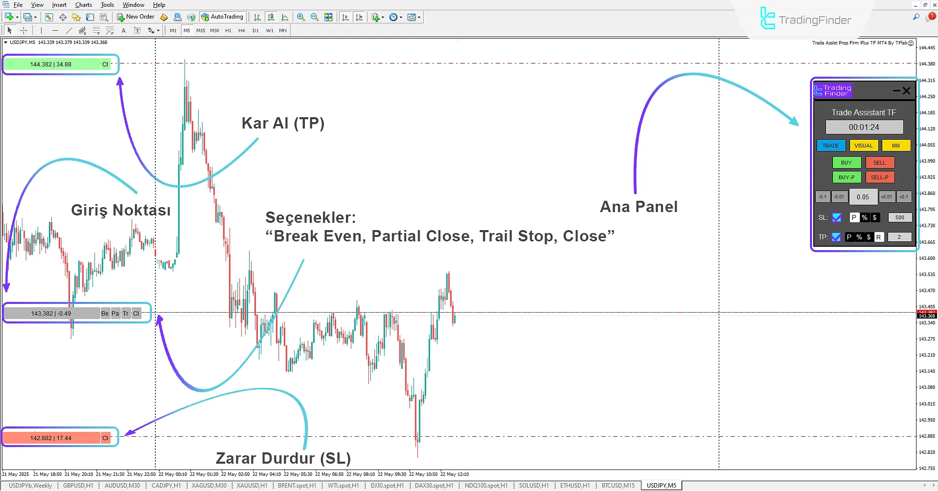 Trade Assist Prop Firm Plus TF Expert İndirme MetaTrader 4 için 1