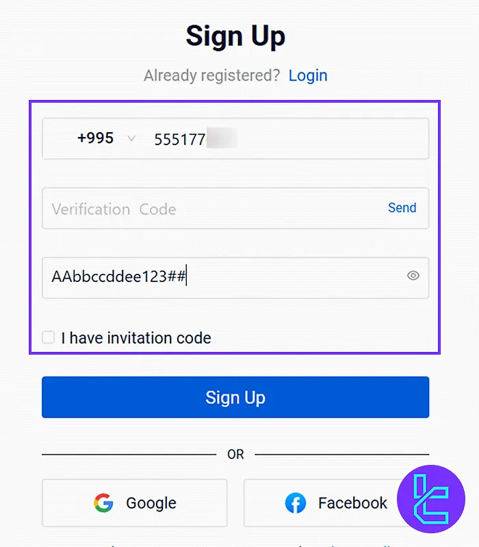 AAA Trading Mobile Registration