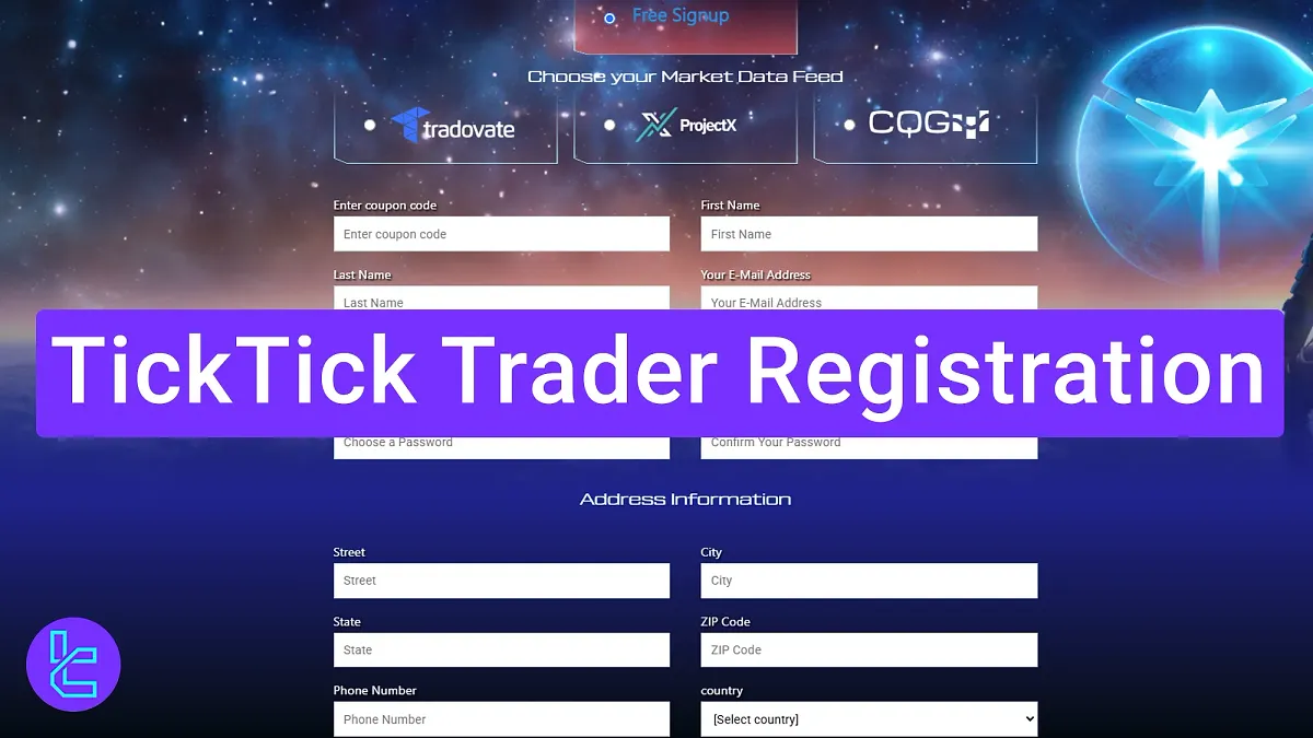 TickTick Trader Registration 2025 [Create A Prop Trading Account in 2-Steps]