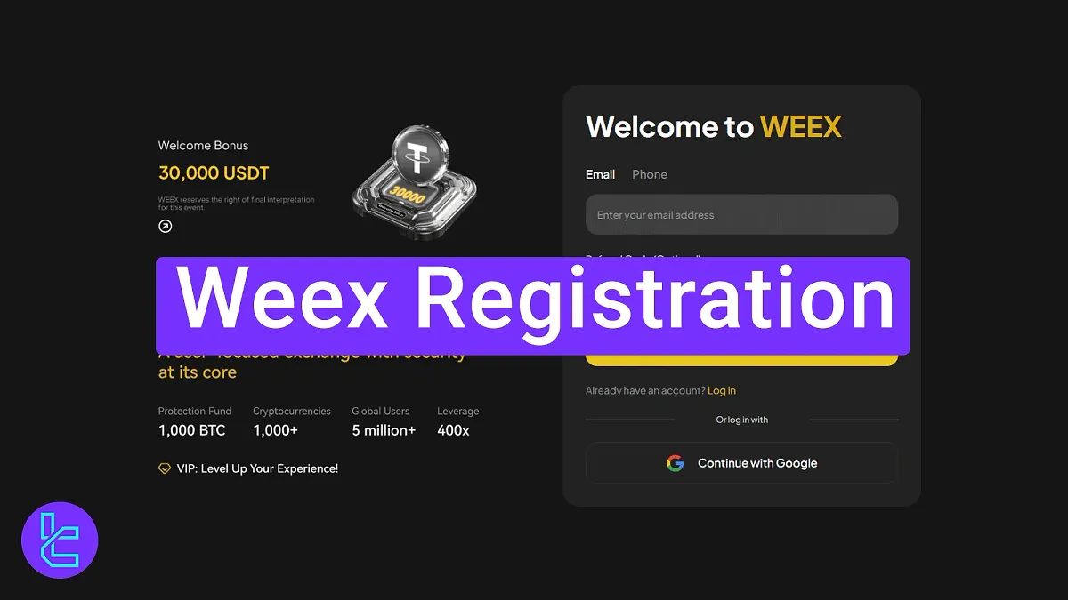 Weex Registration 2025 [3-Step with Email Verification]