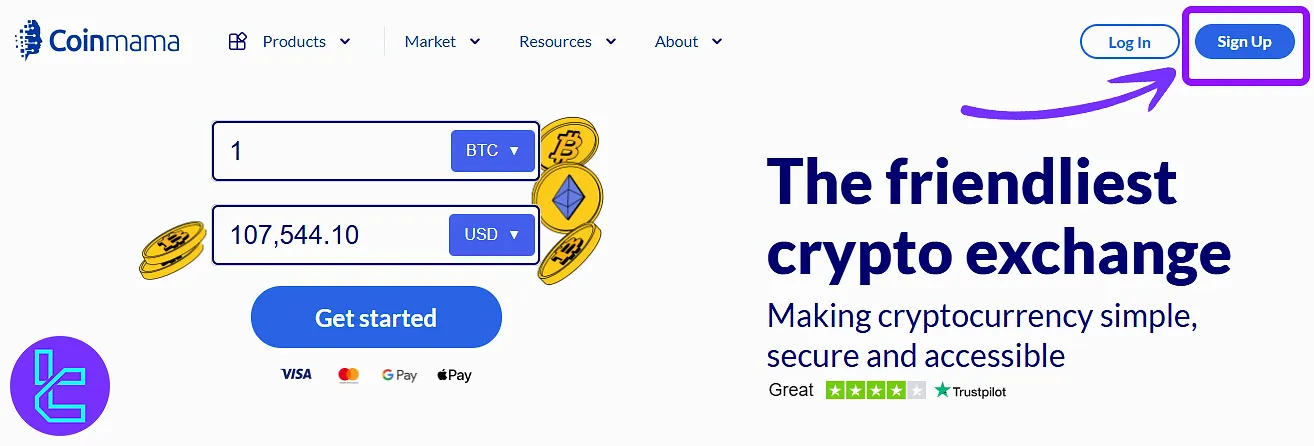 Coinmama signup
