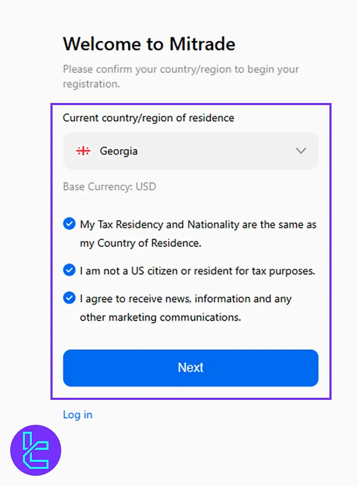 Mitrade Registration