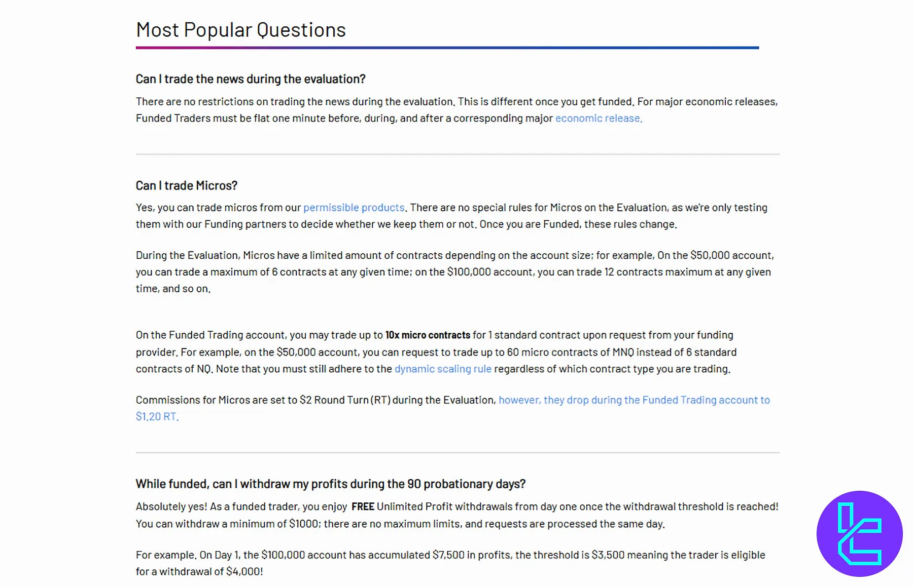 OneUp Trader News Trading Restrictions