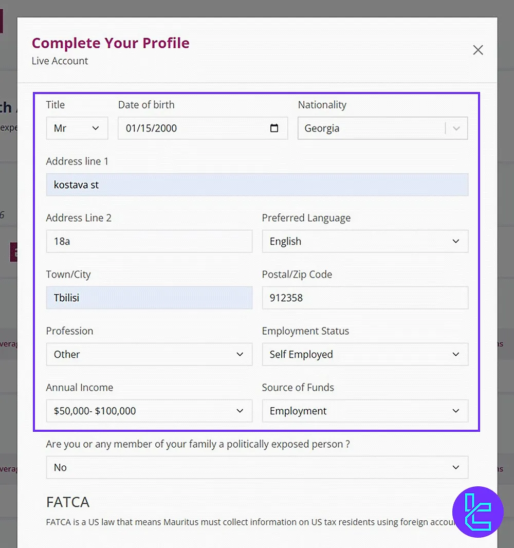 Accuindex personal profile