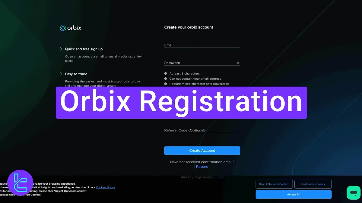 Orbix Registration 2025 [4-Steps with OTP and Email Verification]