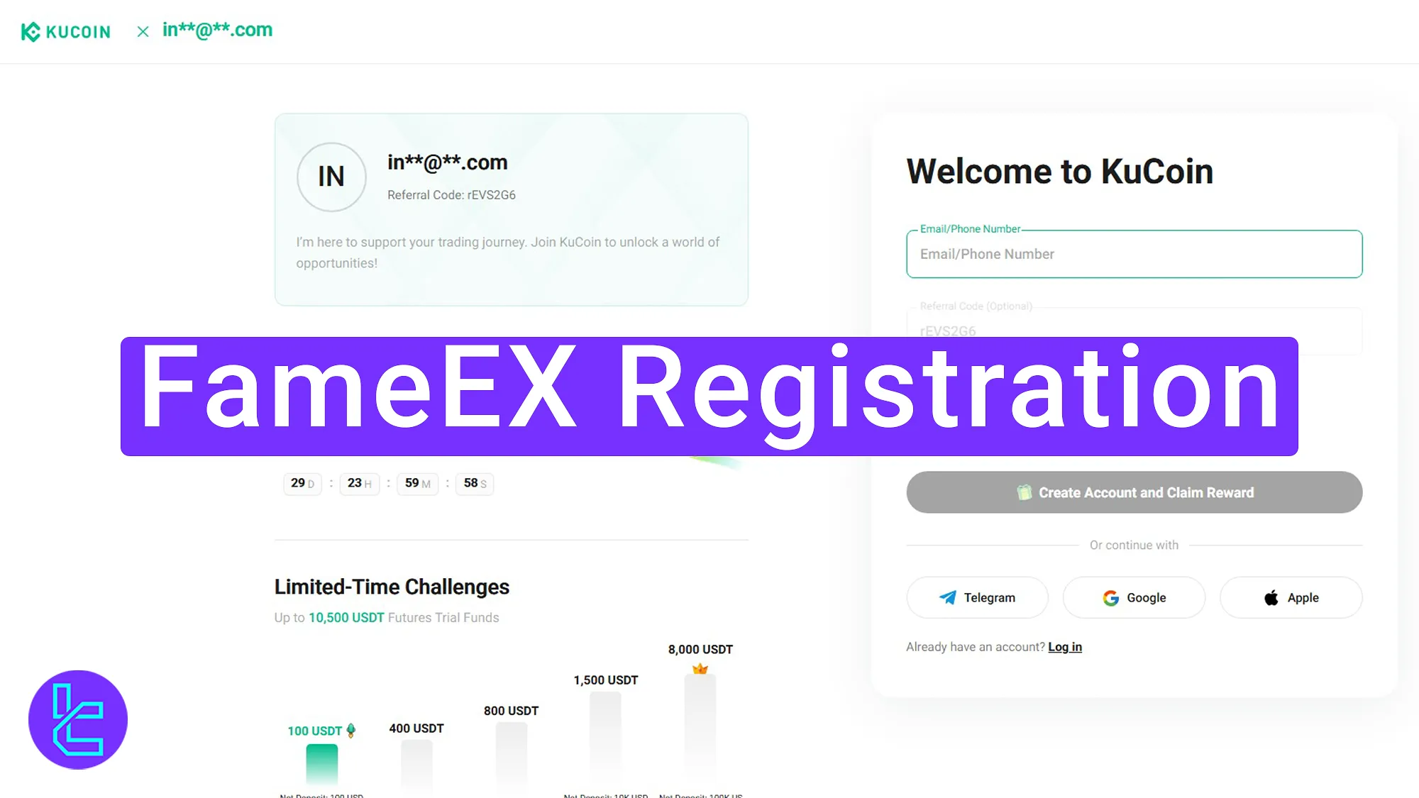 FameEX account setup tutorial for new users