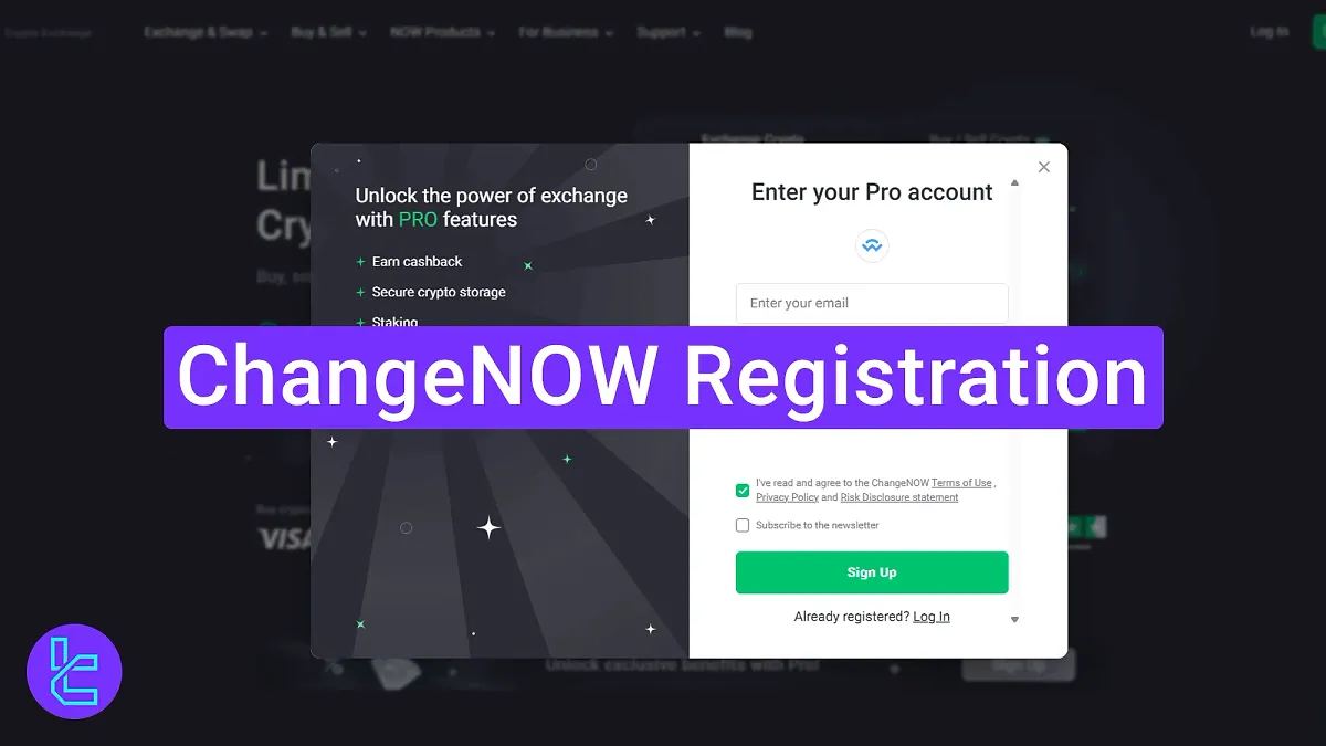 ChangeNOW Registration 2025 [Open an Account to Swap Crypto in 3 Steps]