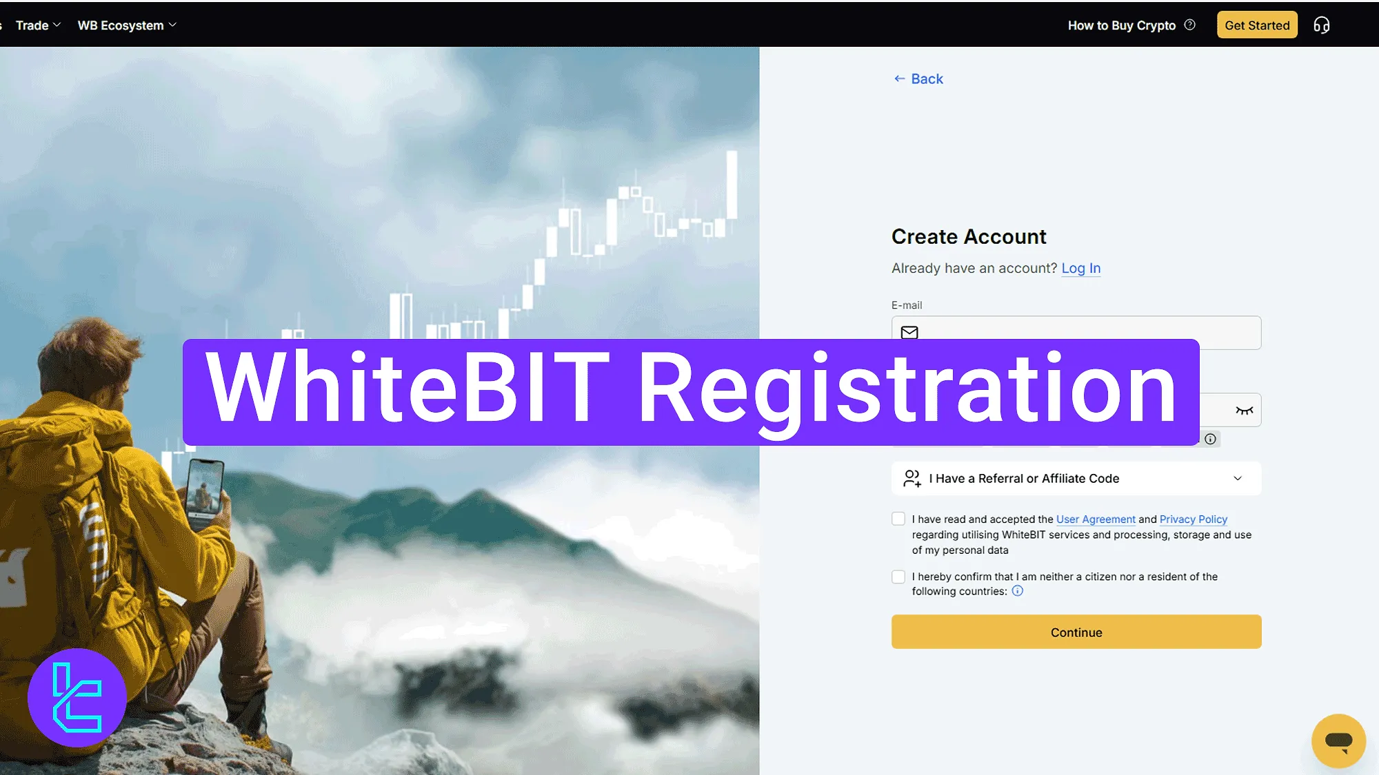 WhiteBIT Registration 2025 [Signup To Trade Crypto in 3 Steps]