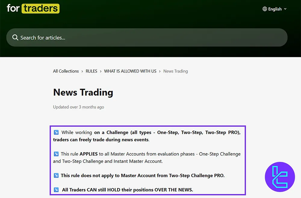 For Traders Haber Ticareti Kuralı