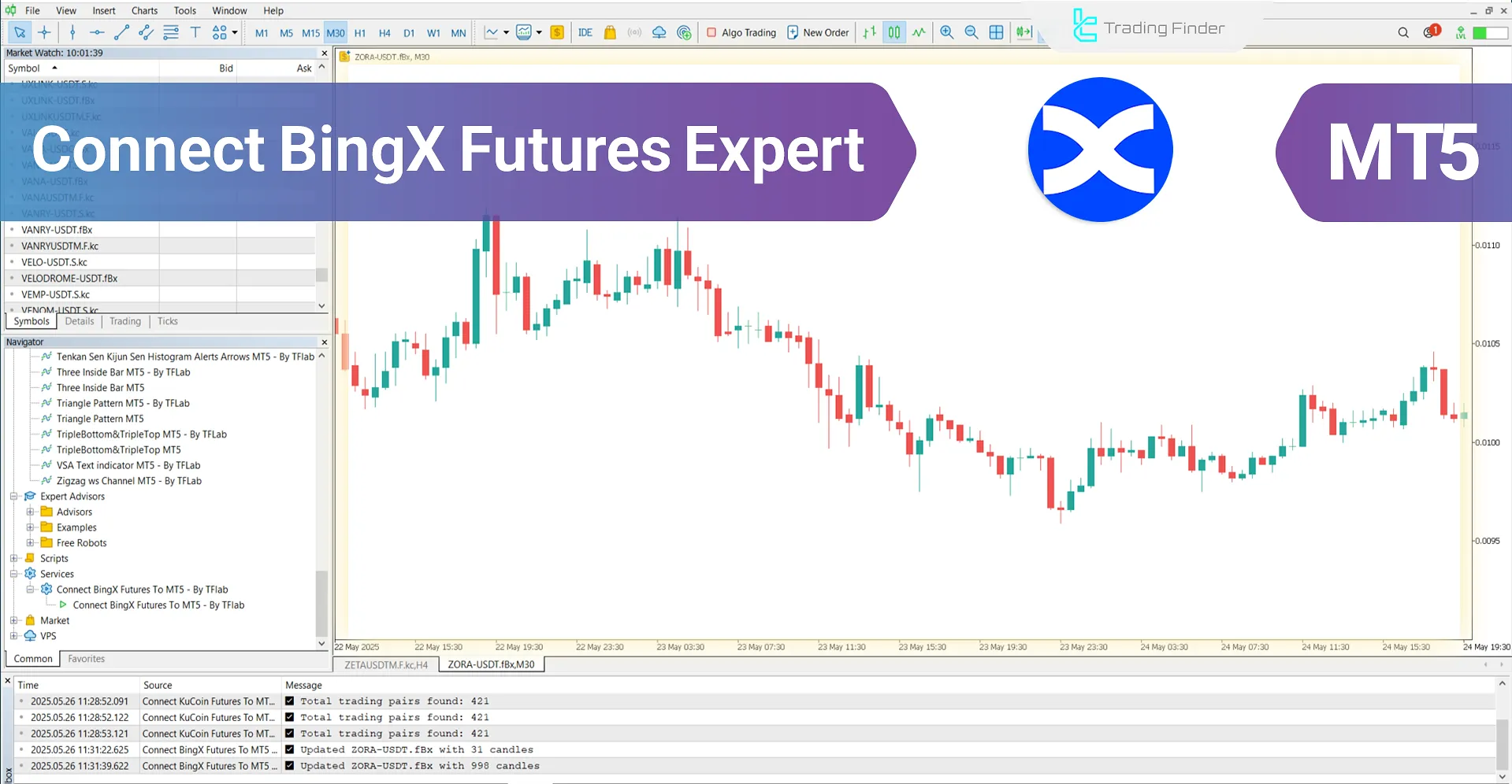 connecting BingX Futures to MetaTrader 5 – [TradingFinder] - Free