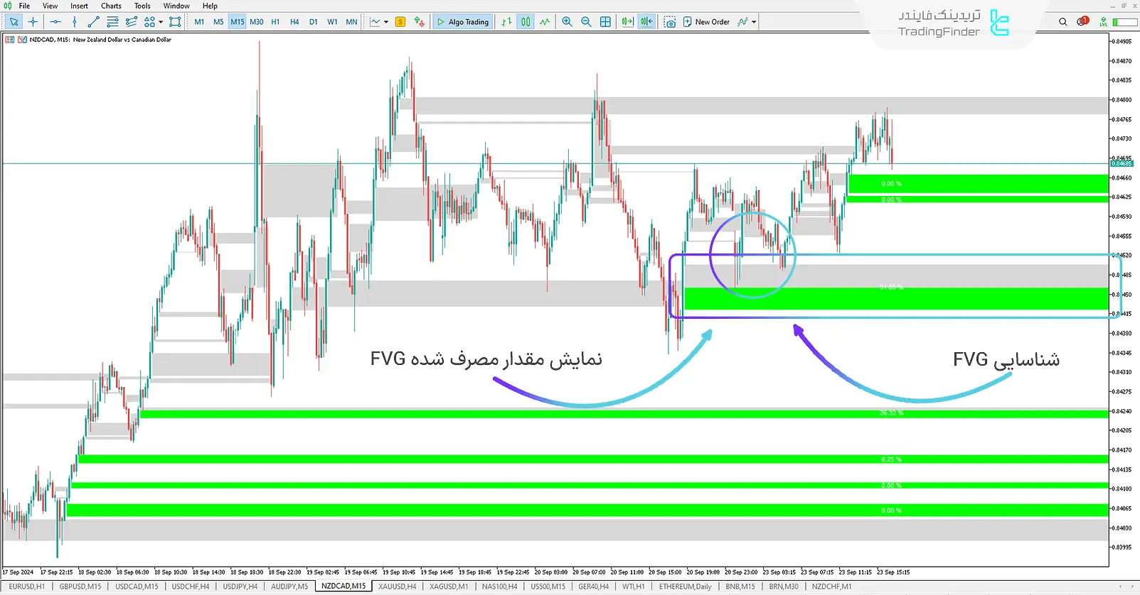 دانلود اندیکاتور FVG و خلاهای قیمتی (FVG+Void) ویژه ICT برای متاتریدر 5 - رایگان 1