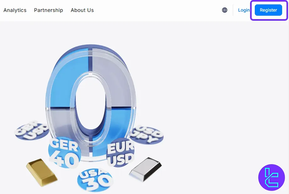 Admiral Markets Register option