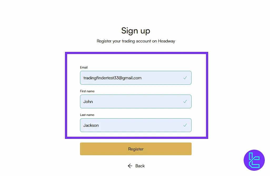 Headway form