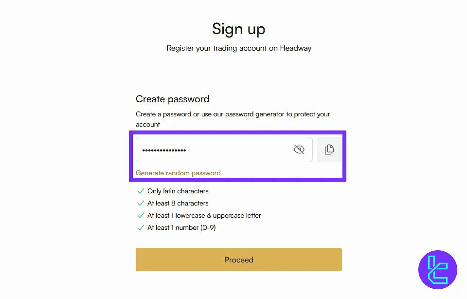 Headway password