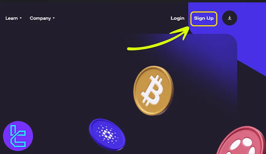 Ndax signup homepage
