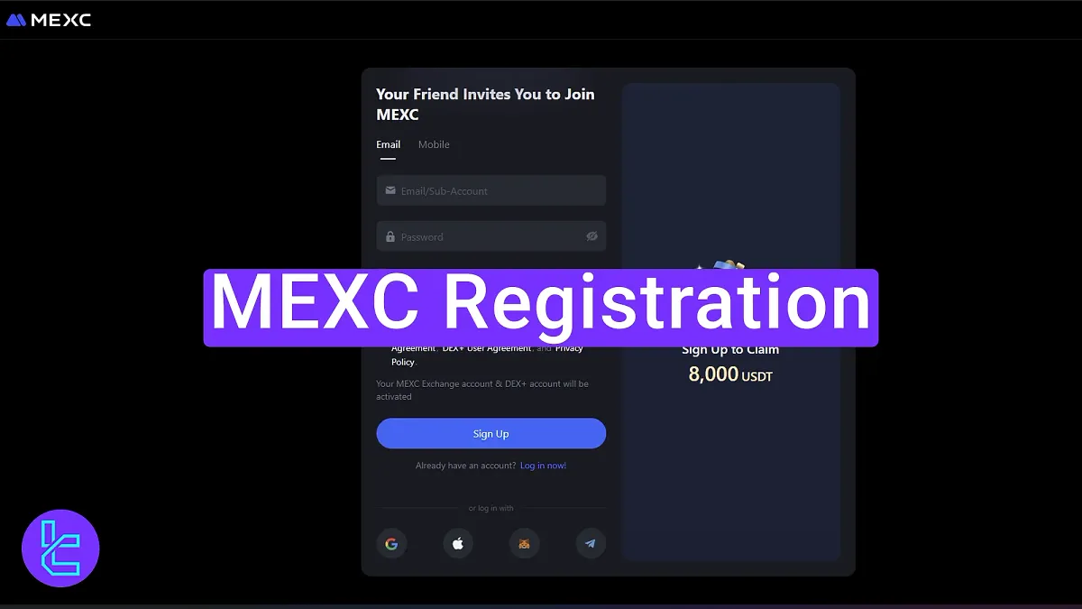 MEXC Registration 2025 [Open an Account and Verify Your Email in 3 Steps]