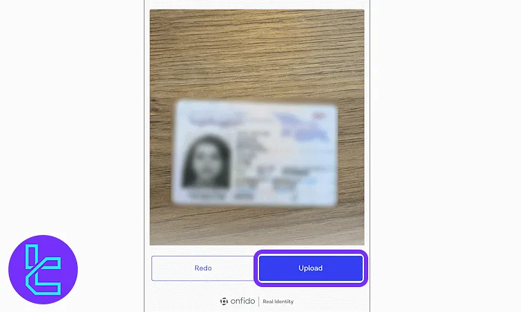 Bitget identity confirmation step to transfer upload to mobile