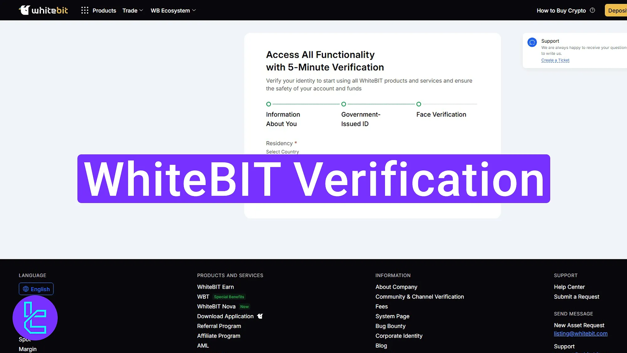 WhiteBIT Verification 2025 [Full Account Functionality with a 5-Minute KYC]